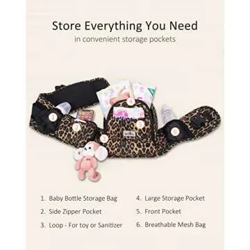 Durable BABYMUST Baby Carrier with Ergonomic Design and Pockets