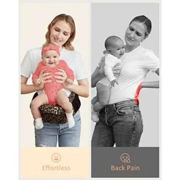 Durable BABYMUST Baby Carrier with Ergonomic Design and Pockets