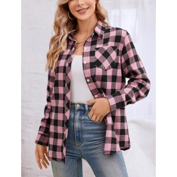Shop the Best SANGTREE Women's Flannel Shirt Online