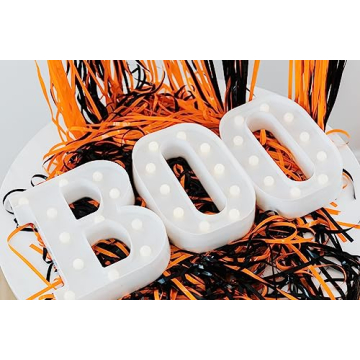 Halloween LED Light Up "Boo" Letters for Festive Decor