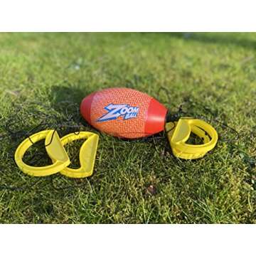 WAHU Zip it to Rip it Zoom Ball Game with 7" Ball and 2 Handles, Outdoor Zip Ball Game for 2 Players Ages 8+, Multicolor