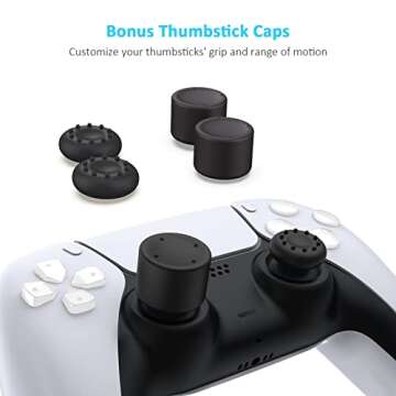 Fast Charging NexiGo PS5 Controller Dock with Thumb Grips