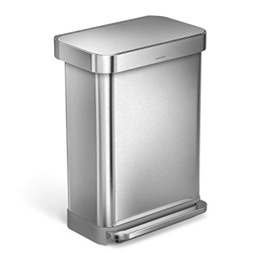 Upgrade Your Kitchen: Simplehuman 55L Hands-Free Trash Can with Soft-Close Lid