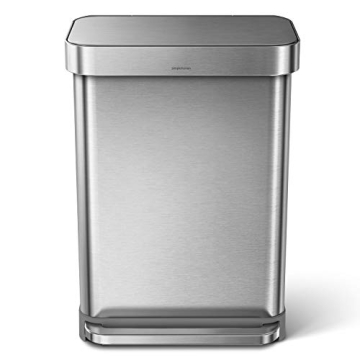 simplehuman Rectangular Kitchen Trash Can 14.5 Gallon