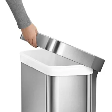 simplehuman Rectangular Kitchen Trash Can 14.5 Gallon
