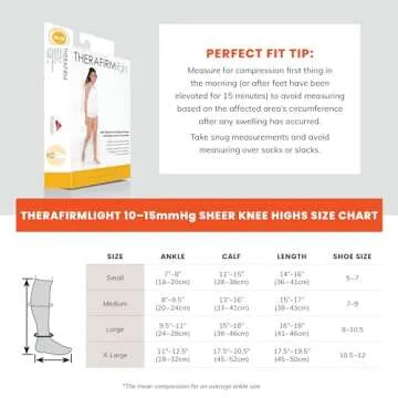 THERAFIRMLIGHT Women's Knee High Compression Stockings