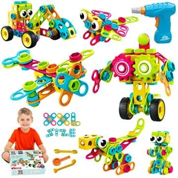 MOBI-US 260 Piece STEM Learning Toy for Kids