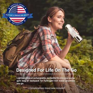 Portable H2ydrate Hydrogen Water Bottle - 6500 ppb Power