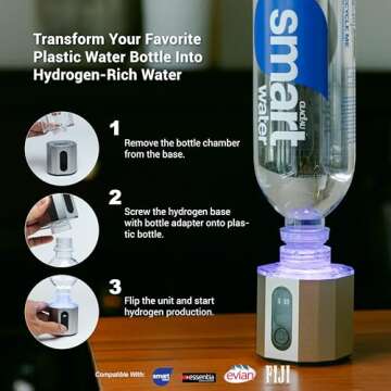 Portable H2ydrate Hydrogen Water Bottle - 6500 ppb Power
