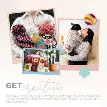 Lion Brand Wool-Ease Thick & Quick Yarn - Soft Bulky Yarn