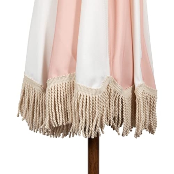 High-Quality Summerland Beach Umbrella with Fringe