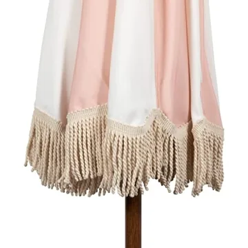 High-Quality Summerland Beach Umbrella with Fringe