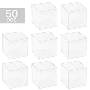 Oomcu Clear Plastic Favor Boxes for Gifts & Treats