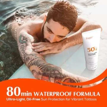 Sexymix Tattoo Sunscreen Lotion SPF 50 for Vibrant Tattoos