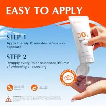 Sexymix Tattoo Sunscreen Lotion SPF 50 for Vibrant Tattoos