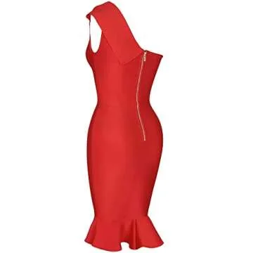 One Shoulder Bandage Dress for Stylish Women
