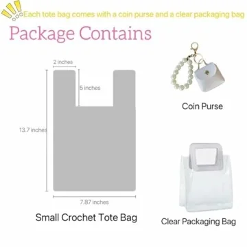 Charming Crochet Tote Bag with Matching Pendant