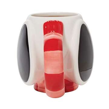 Department 56 Peanuts Snoopy Wearing Scarf Sculpted Coffee Mug, 20 Ounce, Multicolor