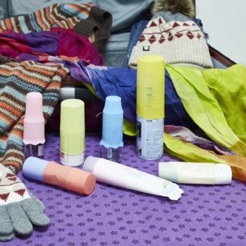 NELSHP Travel Bottle Covers - 8 Pack Silicone Sleeves