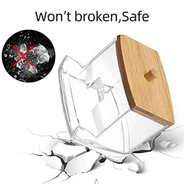 Tbestmax Cotton Swab Holder 7 OZ for Stylish Storage