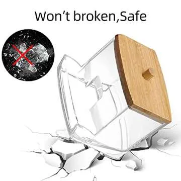 Tbestmax Cotton Swab Holder 7 OZ for Stylish Storage