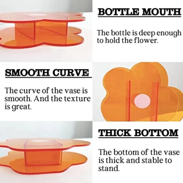 Stylish BLOFLO Acrylic Flower Vase for Home and office