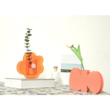 Stylish BLOFLO Acrylic Flower Vase for Home and office