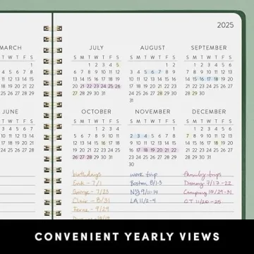 PAPERAGE 2 Year Spiral Bound Planner 2025-2026 (Blush), 24 Month (January 2025 - December 2026), 8.5 in x 11 in, Monthly Spreads & Yearly Plans, Includes Additional Note Pages & Trackers