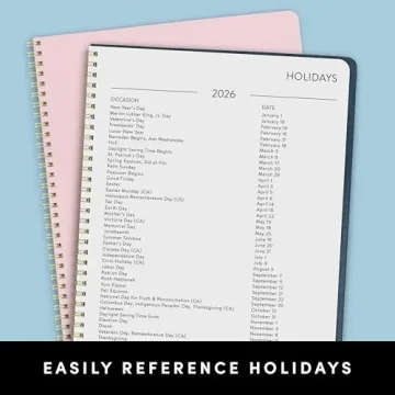 PAPERAGE 2 Year Spiral Bound Planner 2025-2026 (Blush), 24 Month (January 2025 - December 2026), 8.5 in x 11 in, Monthly Spreads & Yearly Plans, Includes Additional Note Pages & Trackers