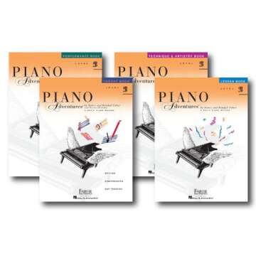 Faber Piano Adventures Level 2B Learning Library Pack Four Book Set - Lesson, Theory, Performance, a...