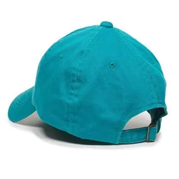 DSGN By DNA Peace Sign Baseball Cap Embroidered Cotton Adjustable Dad Hat Teal