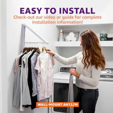 InstaHanger - Wall Mounted Drying Rack - The Original Collapsible Clothes Drying Rack and Storage