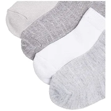 Hanes Baby Ultimate Flexy Ankle Socks 8-Pack Grey