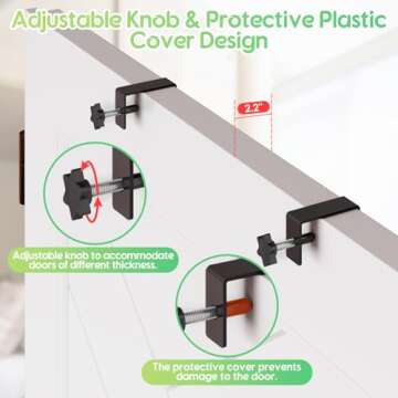 Stuffed Animal Storage, 5 Tier Over the Door Toy Storage Organizer, Detachable ＆ Adjustable Stuffed Animal Holder with Metal Hook and Basket for Plush Storage in Nursery, Kids Room, Baby Room, Black