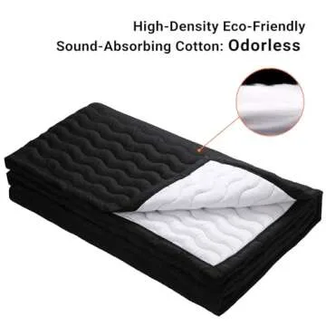 Voctent Portable Vocal Booth - Studio-Grade Echo-Free Recording Booth for Voiceover, Podcast & Music, Acoustic Treatment for Home Studio/Sound Isolation Booth with Light & Travel Bag (White, L)