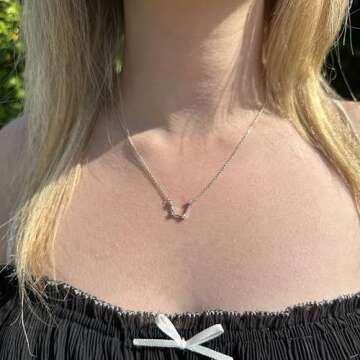 Sterling Silver Zodiac Constellation Necklace Astrology Horoscope Keepsake Card Gift For Women - Aquarius (Jan 21 - Feb 21)