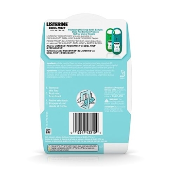 Listerine Cool Mint PocketPaks Breath Strips 24 Strips Pack