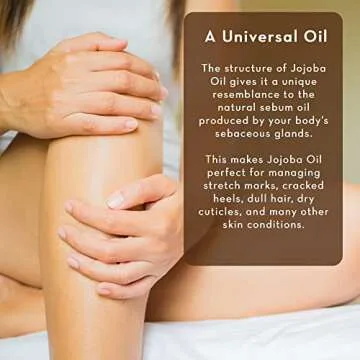 Pure Body Naturals Organic Jojoba Oil, 4 Fl Oz - 100% Pure, Organic, Cold Pressed Jojoba Oil for Skin, Face, Nails and Hair Growth - Carrier Oil for Mixing Essential Oils