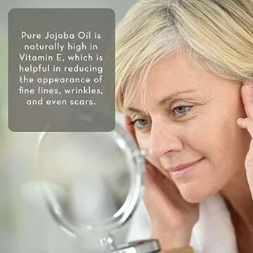 Pure Body Naturals Organic Jojoba Oil, 4 Fl Oz - 100% Pure, Organic, Cold Pressed Jojoba Oil for Skin, Face, Nails and Hair Growth - Carrier Oil for Mixing Essential Oils