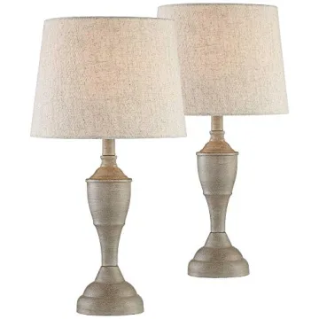 Rustic Farmhouse Accent Table Lamps Set of 2 by 360 Lighting