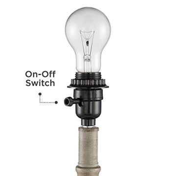 Rustic Farmhouse Accent Table Lamps Set of 2 by 360 Lighting