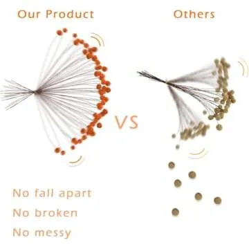 Phliofd 72 PCS Dried Craspedia Billy Balls Flowers, 18” Natural Dried Flowers Bouquet for Vase Floral Arrangements Wedding Table Centerpieces Party DIY Home Decor (Orange)