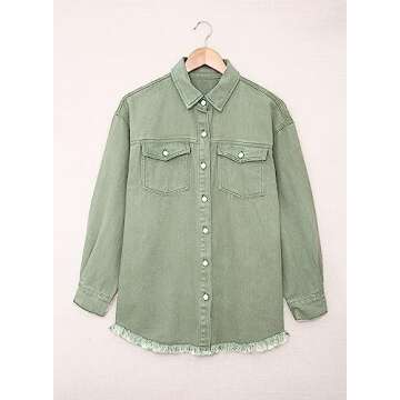 Dokotoo Womens Jean Jacket Fashion Denim Jacket Ripped Spring Summer Jacket Elegant Coat