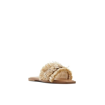 ALDO Women's RATTANA Flat Sandal, Natural, 7.5