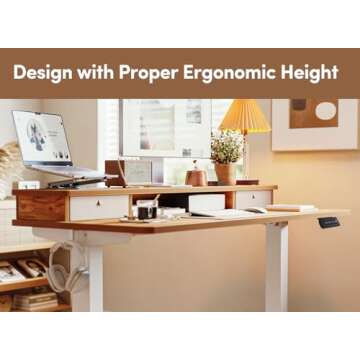 BANTI 55x24 Inch Electric Standing Desk Adjustable Height