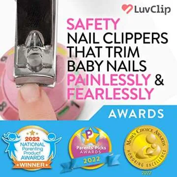 LuvClip Adjustable Baby Nail Clipper Toddler Nail Cutter Fingernail Clippers for Kids Babies Infant ...