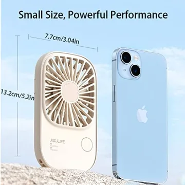 JISULIFE Portable Fan with 3 Speeds for All Occasions