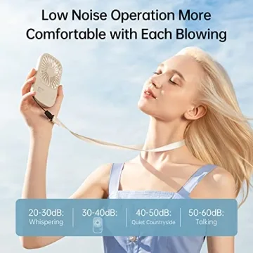 JISULIFE Portable Fan with 3 Speeds for All Occasions