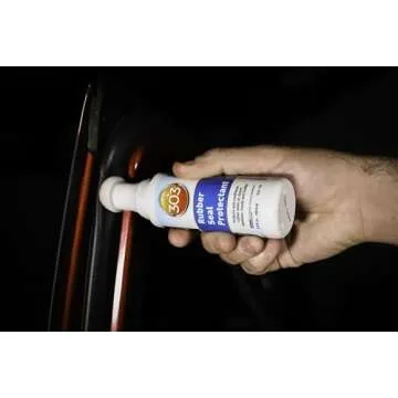 303 Products Rubber Seal Protectant – Protects & Conditions Seals on Doors, Windows, Hoods, Trunks | Rejuvenates Color & Flexibility of Old & Dry Seals | Weatherproofing & UV Protection, 3.4 fl.oz