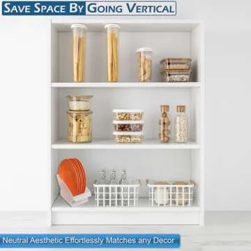 Home-X 11-Inch Plate Organizer for Small Kitchen Spaces